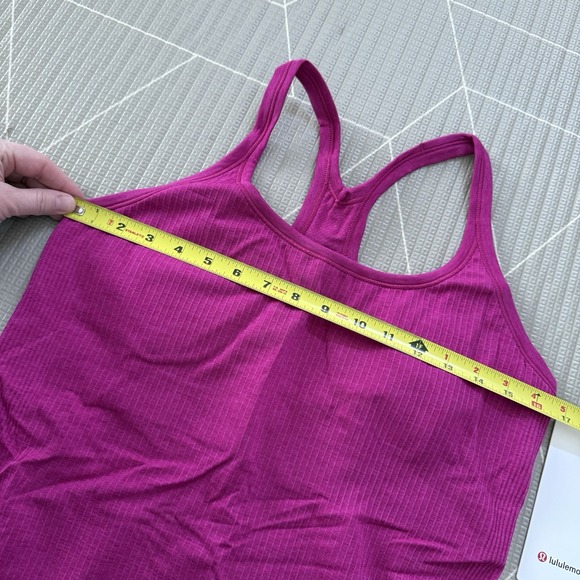 NEW Lululemon Ebb To Street Tank Size 12 Ripe‎ Raspberry LW1AX1S - Picture 4 of 5